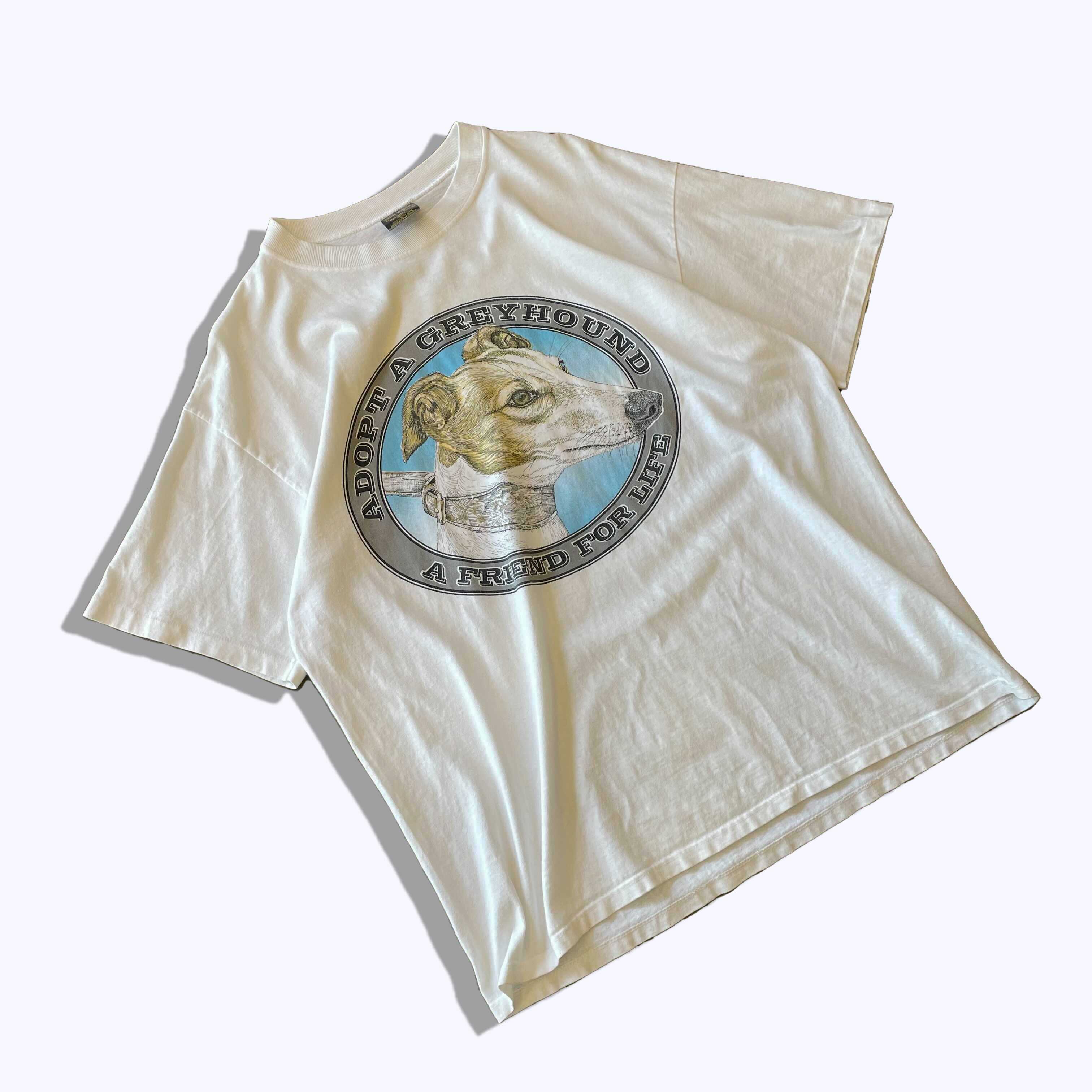 1990's touch of gold Dog Face Print Tee made in usa