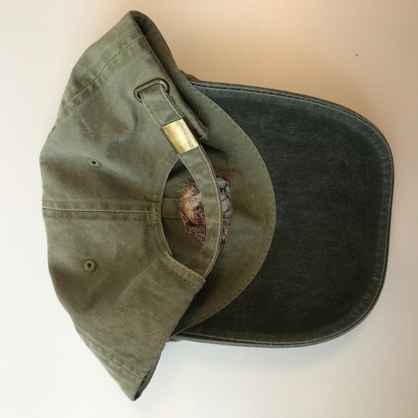 Dog embroidery cotton dad cap[Khaki]-Bernese Mountain