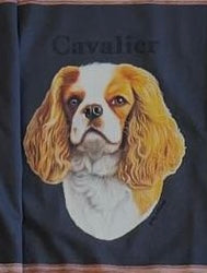 gray original Dog face printed L/S TEE[vintage black]-cavalier