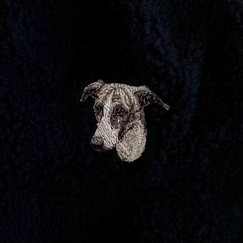 Dog embroidery Boa hat［Italian greyhound］