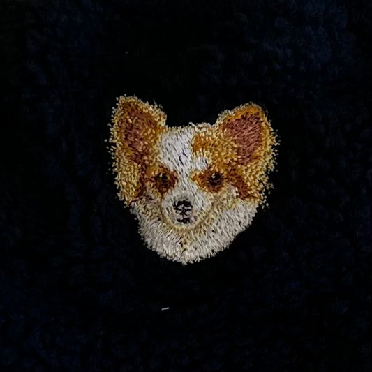 Dog embroidery Boa hat［Chihuahua lemon］