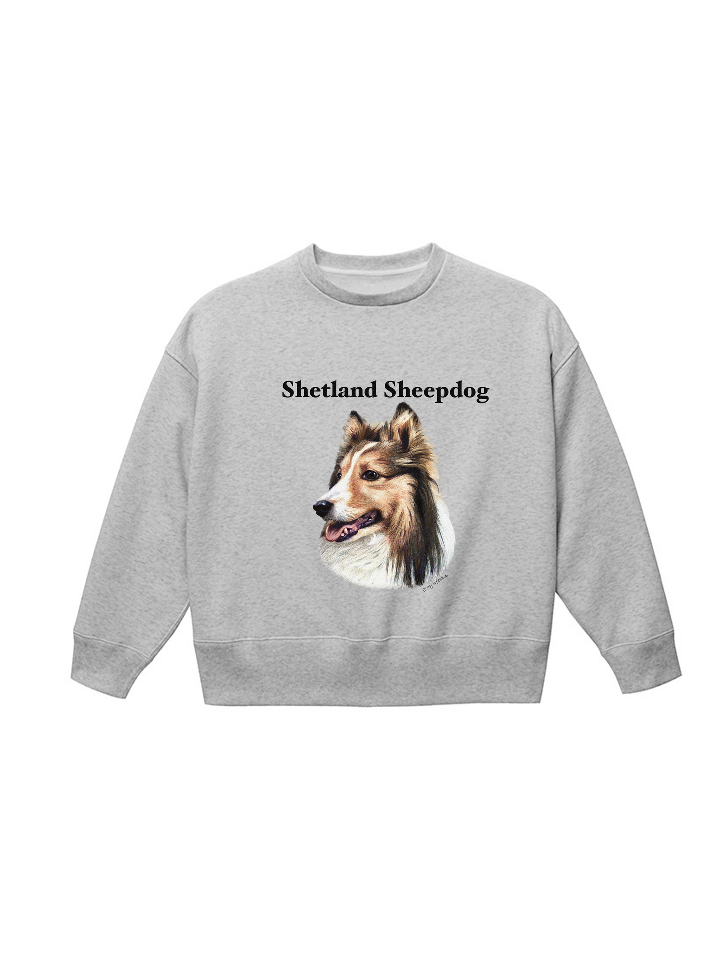 狗的臉印有汗水[RESIAD] -Shetland Sheepdog