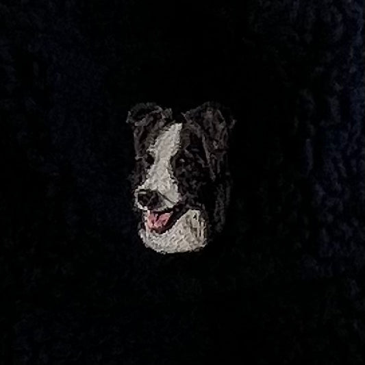 Dog embroidery Boa hat［Border collie］
