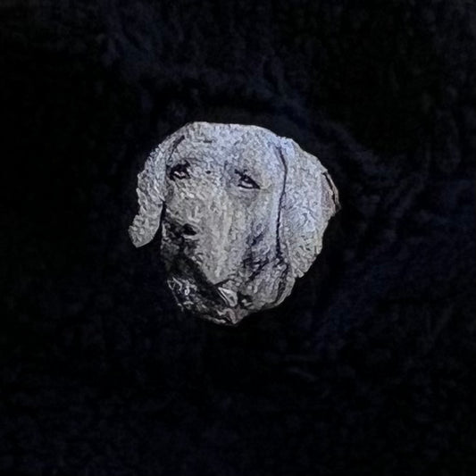 Dog embroidery Boa hat［Weimaraner］