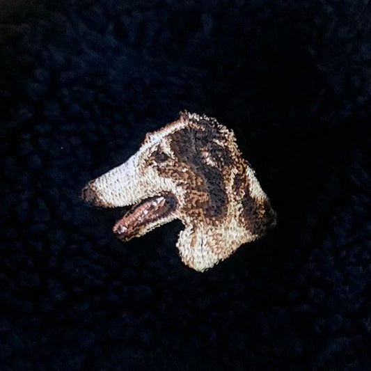 Dog embroidery Boa hat［Borzoi］