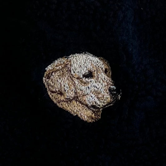 Dog embroidery Boa hat［Golden retriever］