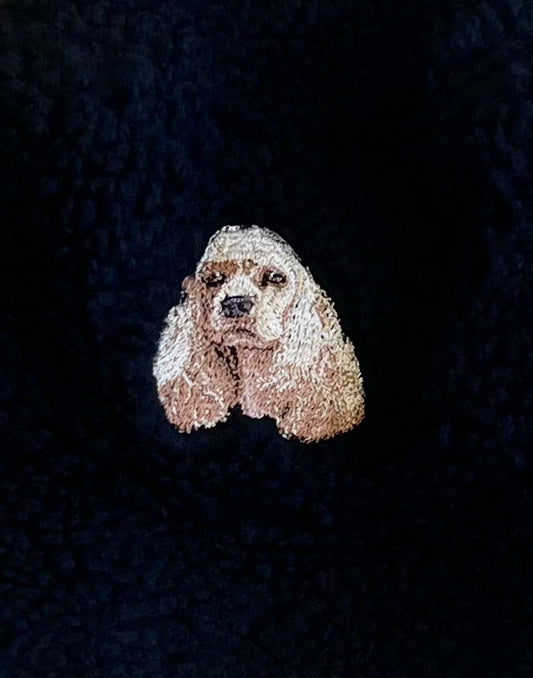 Dog embroidery Boa hat［American Cocker spaniel］