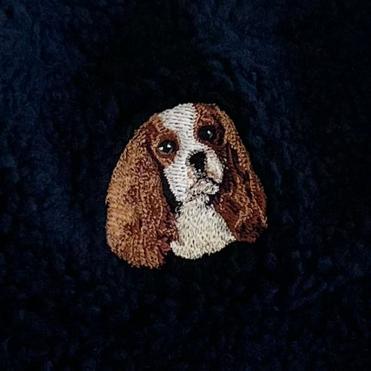 Dog embroidery Boa hat［cavalier］