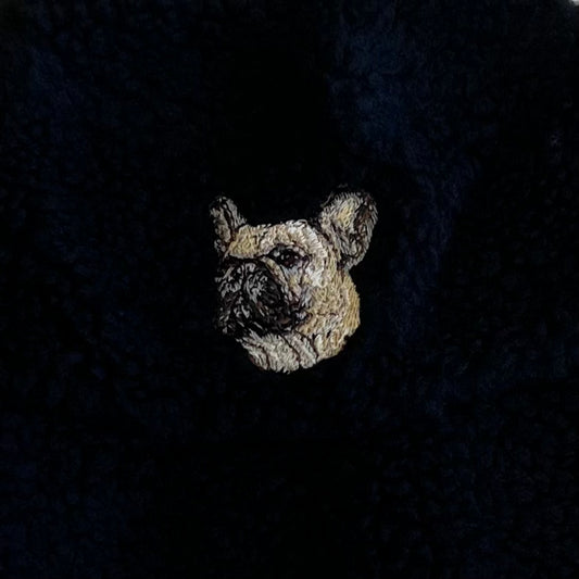 Dog embroidery Boa hat［French Bulldog standard］