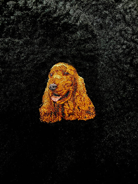 Dog embroidery Boa hat［Cooker spaniel］