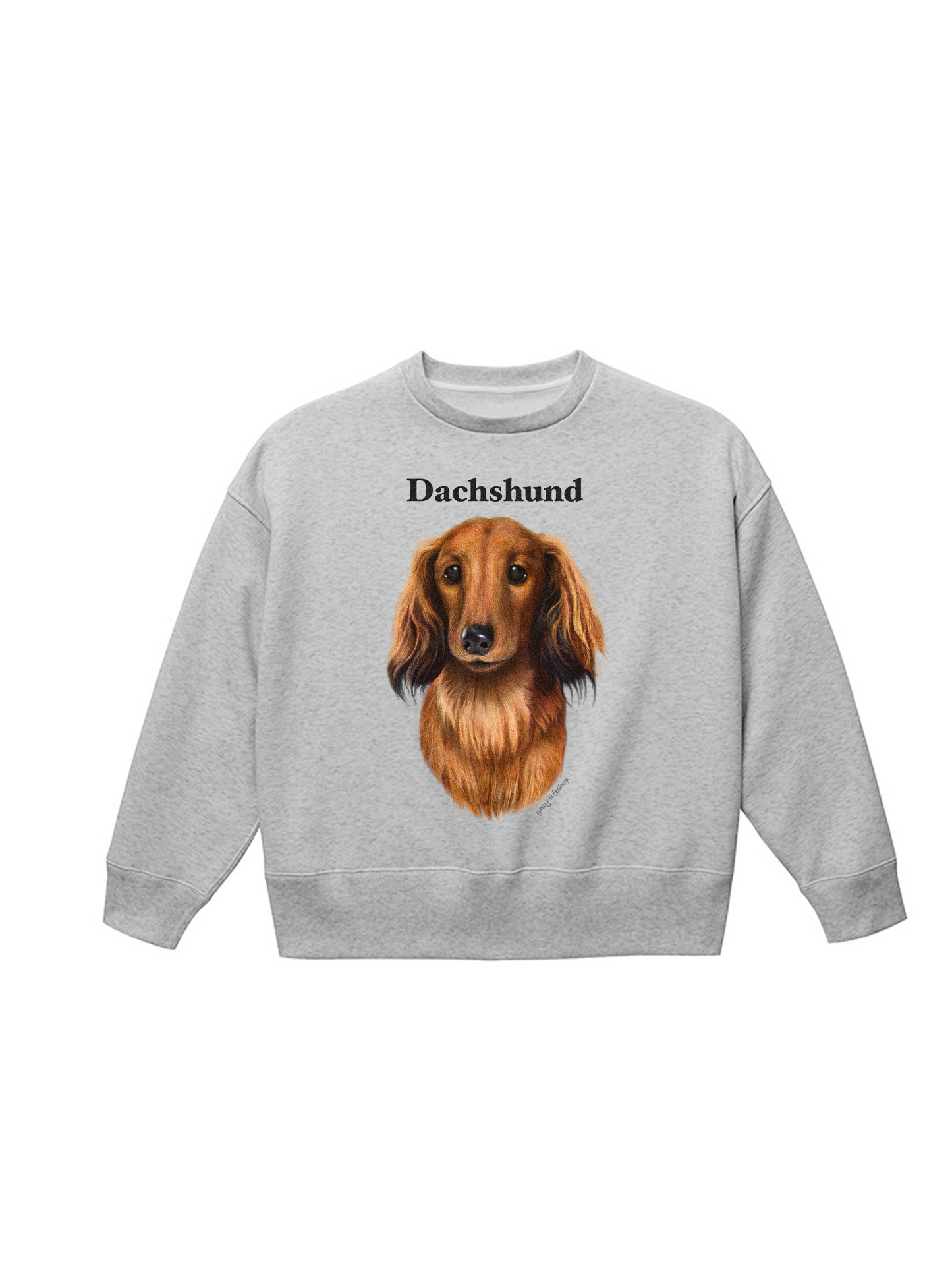 狗的臉印有汗水[放鬆] -dachshund（臉）