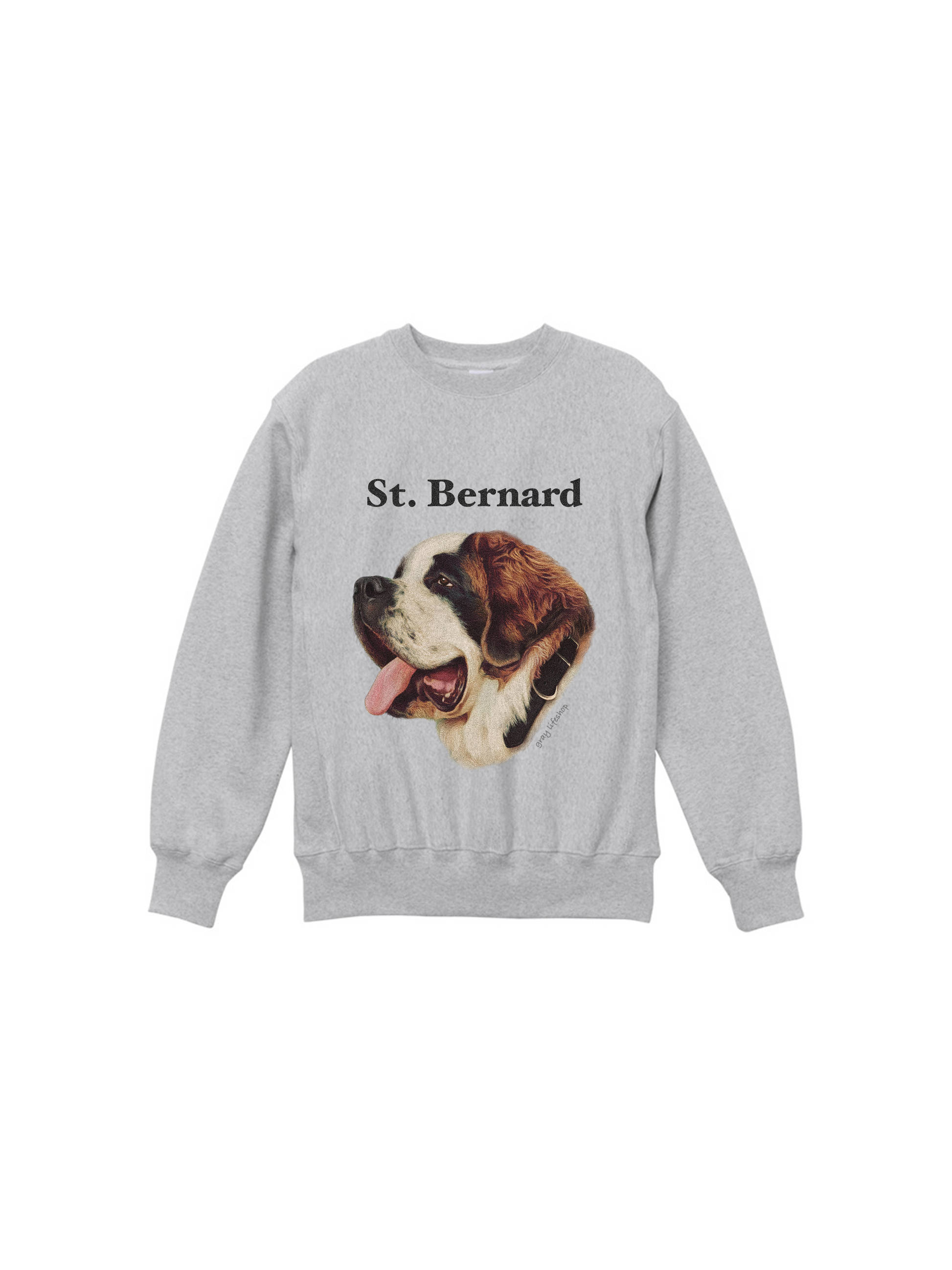 Dog Face Printed Sweat[standard]-St.Bernard
